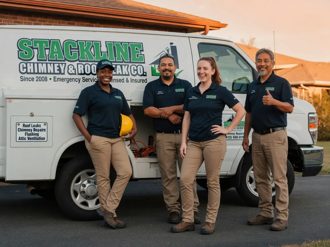 Chimney flashing repair company in Mittie, LA